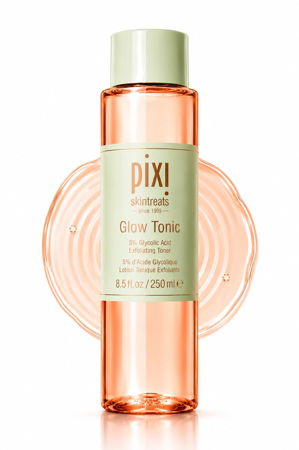 Pixi Glow Tonic front bottle view showing clean packaging and brand radiance benefit