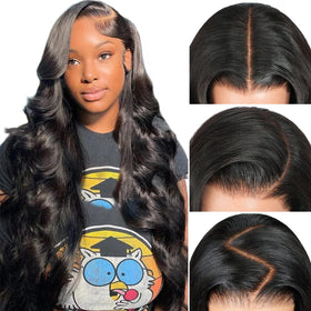 Pizazz front view showing 13x6 HD lace and natural hairline for seamless blending