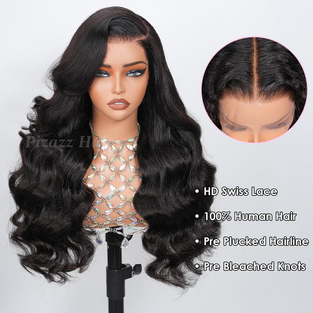 Pizazz HD lace close-up with pre-bleached knots for a seamless scalp look