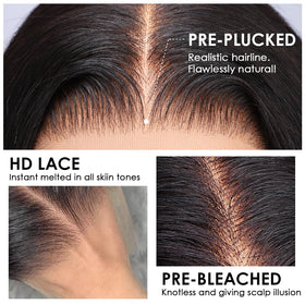 Pizazz side profile worn wig demonstrating styling and natural fall benefit