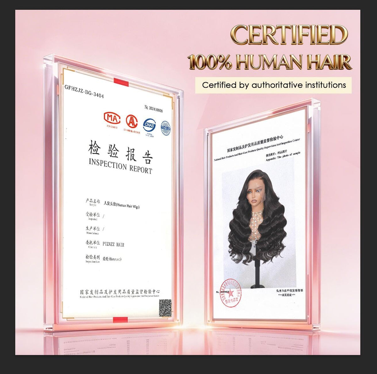 Pizazz straightened hair showing true-to-length 26-inch benefit and smooth finish
