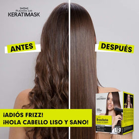PLACENTA LIFE KERATIMASK ingredient label highlighting keratin and hyaluronic acid
