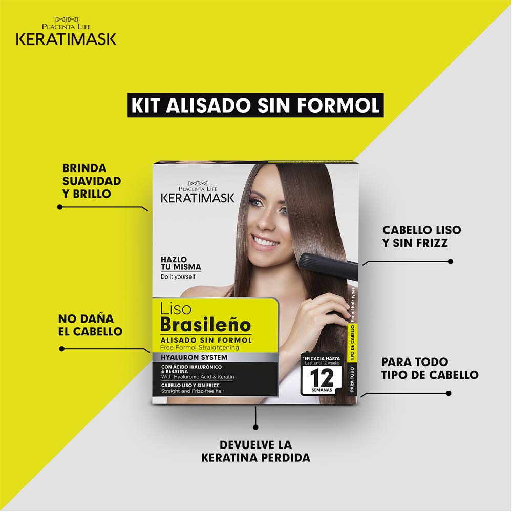 PLACENTA LIFE KERATIMASK lifestyle bathroom setup illustrating at-home salon results
