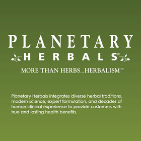 Planetary Herbals 2 oz tube next to hand for scale, clarifies portable size benefit