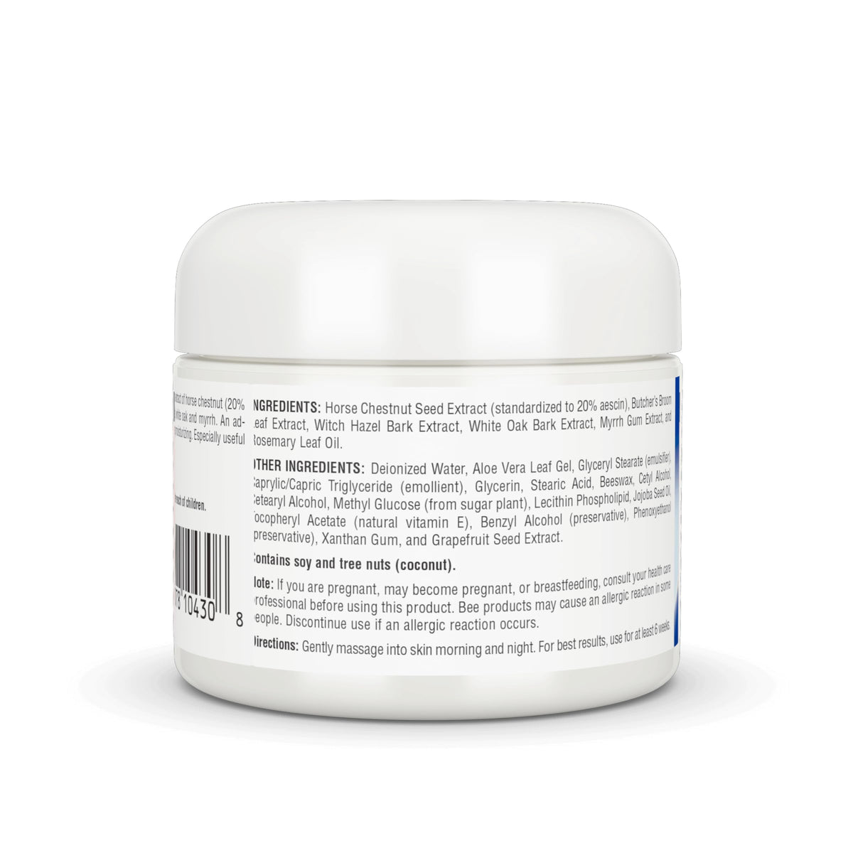 Planetary Herbals cream being massaged into leg, demonstrates smooth application benefit