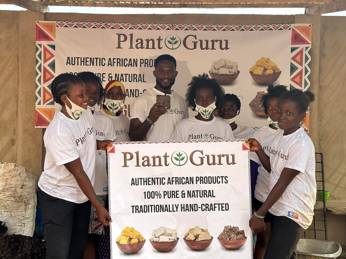 Plant Guru label close up showing ingredient list and natural formulation benefits