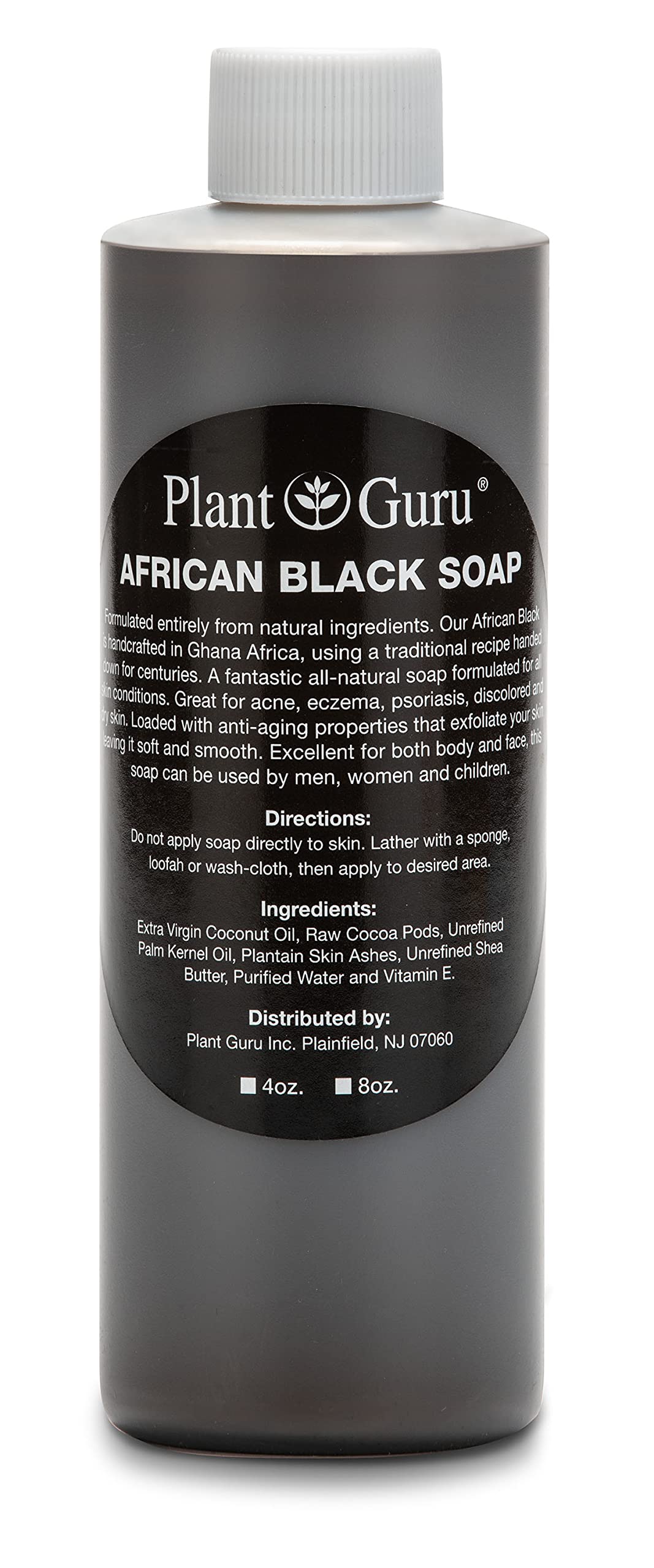 Plant Guru front label showing product name and size, clear identification and trust
