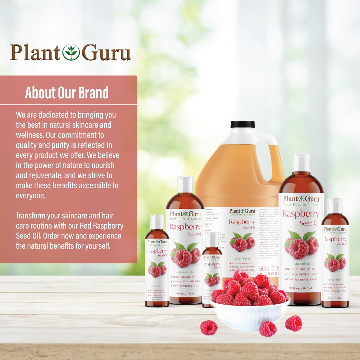 Plant Guru bottle staged on bathroom vanity indicating daily routine convenience benefit