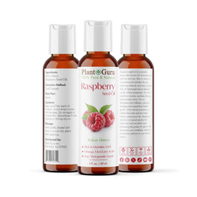 Plant Guru oil pouring from dropper highlighting smooth cold-pressed texture benefit