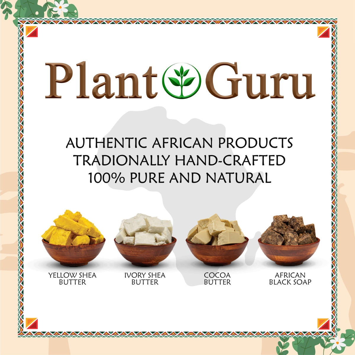 Plant Guru shea butter on bathroom shelf in natural skincare routine