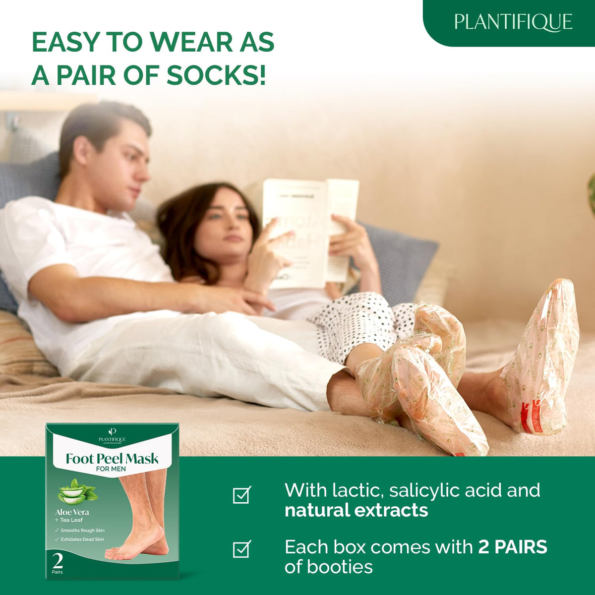 PLANTIFIQUE before and after heels showing smoother, softer skin