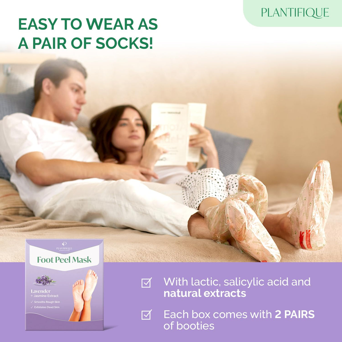 PLANTIFIQUE smooth healed heel close-up highlighting softer skin after peeling