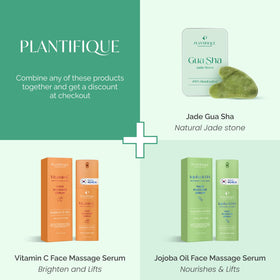 PLANTIFIQUE gua sha edge and contour demonstrating jawline sculpting advantage