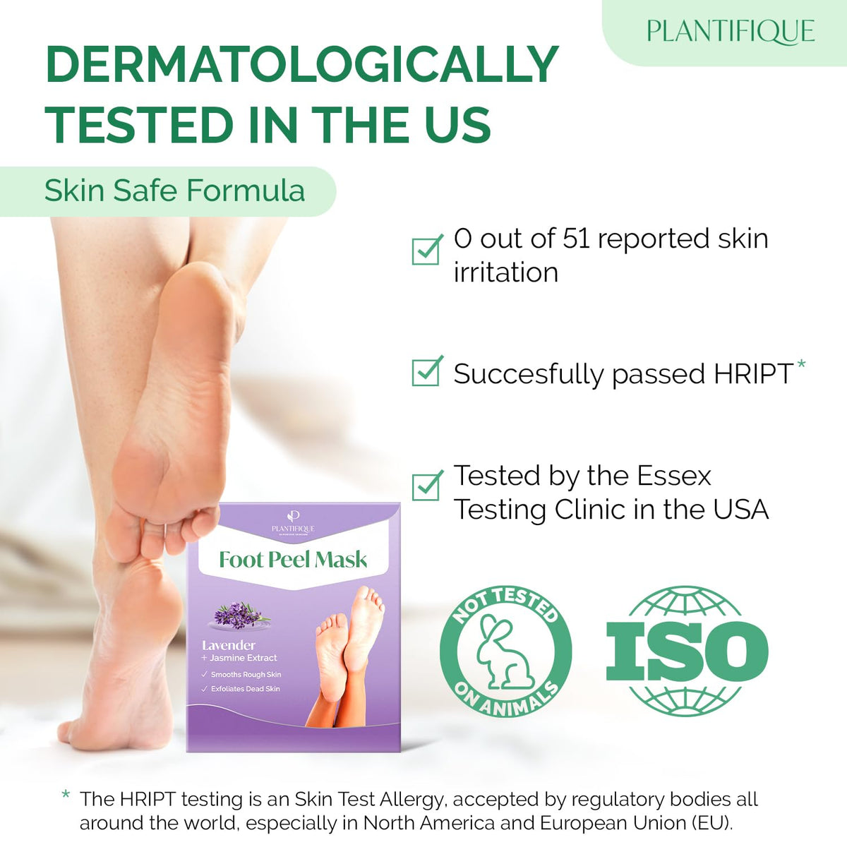 PLANTIFIQUE product label with lavender extract detail promoting soothing action