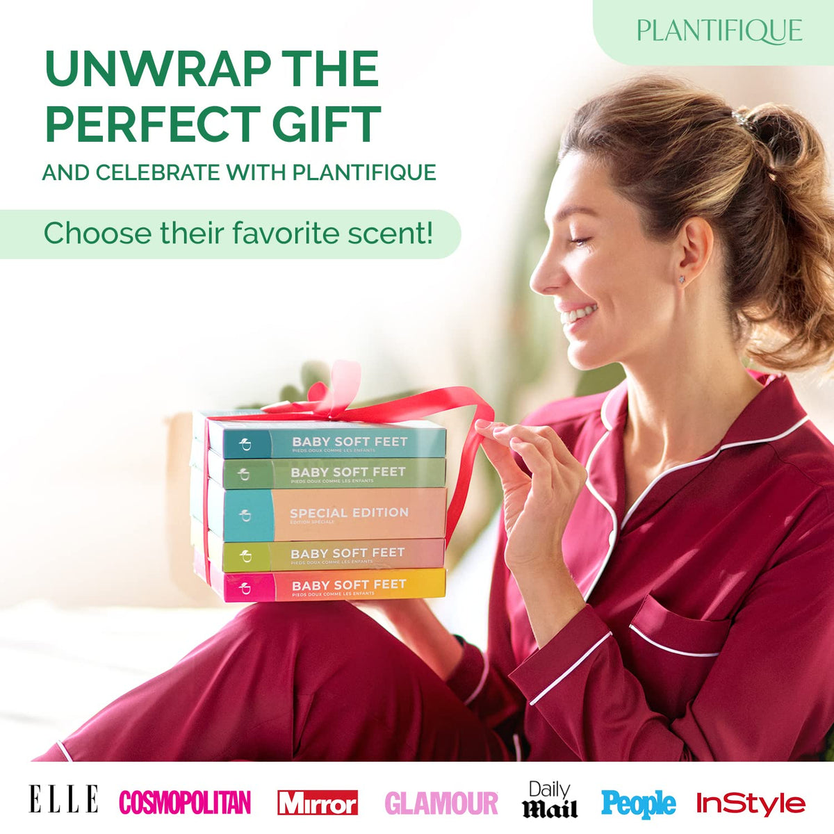 PLANTIFIQUE product staged in bathroom spa setting for relaxation