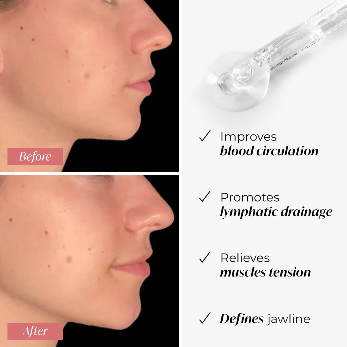 PLANTIFIQUE rose quartz close texture highlighting smooth cooling surface benefit