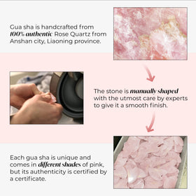 PLANTIFIQUE rose quartz edge detail showing polished finish and precise contouring benefit