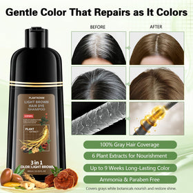 Plantkonw in-use on wet hair showing simple at-home application