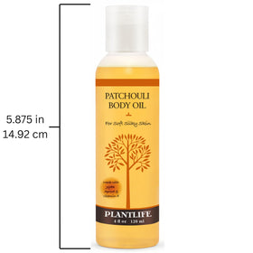 Plantlife 4oz bottle shown next to common object to illustrate true size