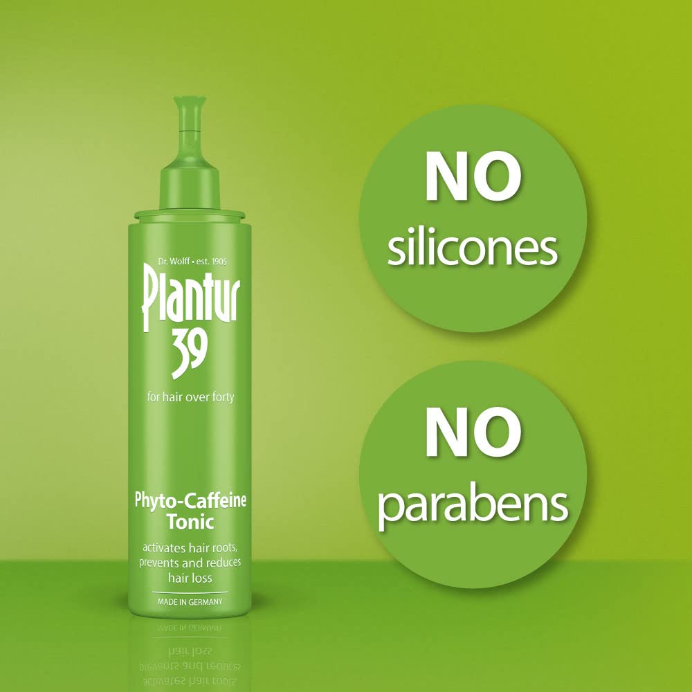 Plantur 39 applied to scalp demonstrating easy daily use benefit