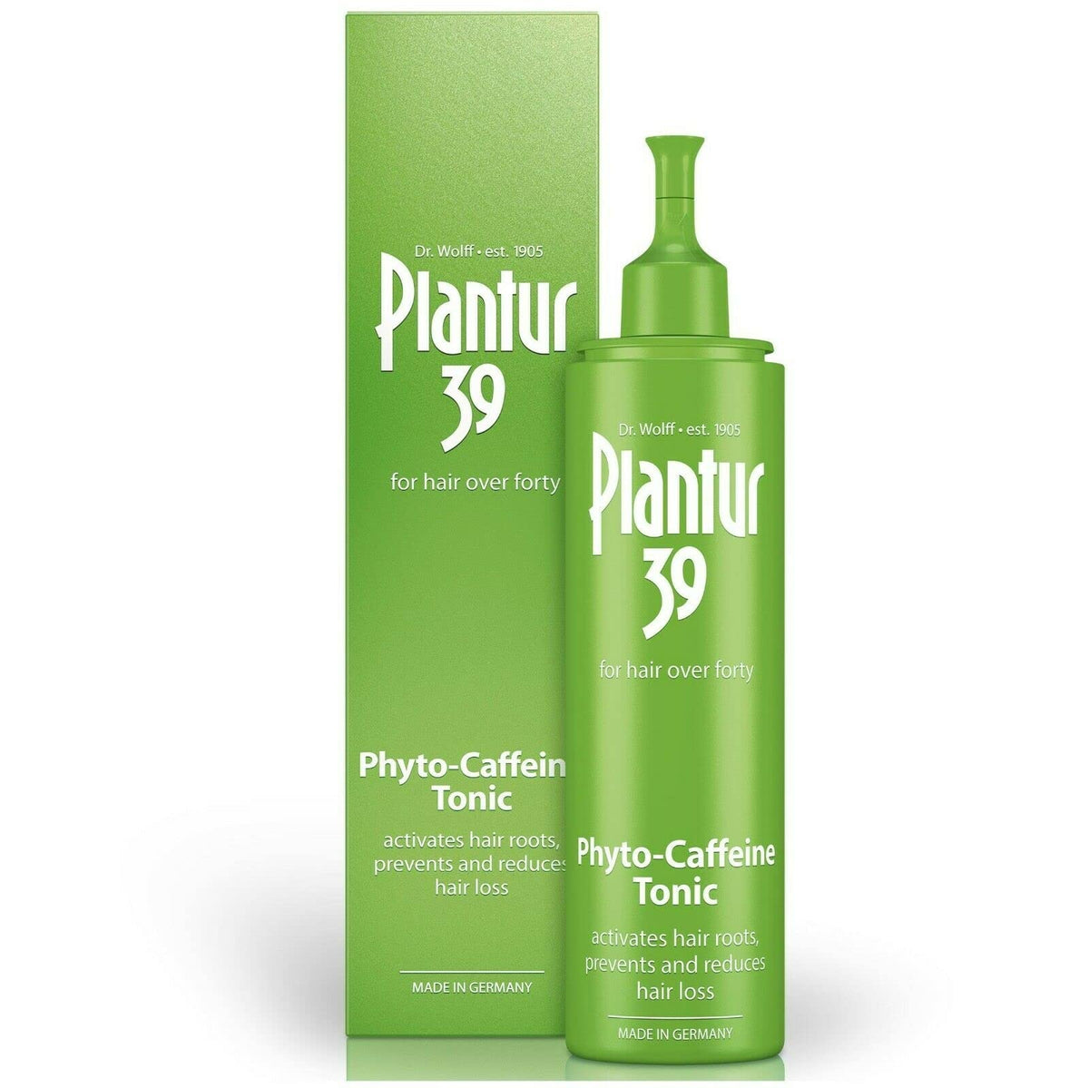 Plantur 39 front packaging showing product and brand benefits