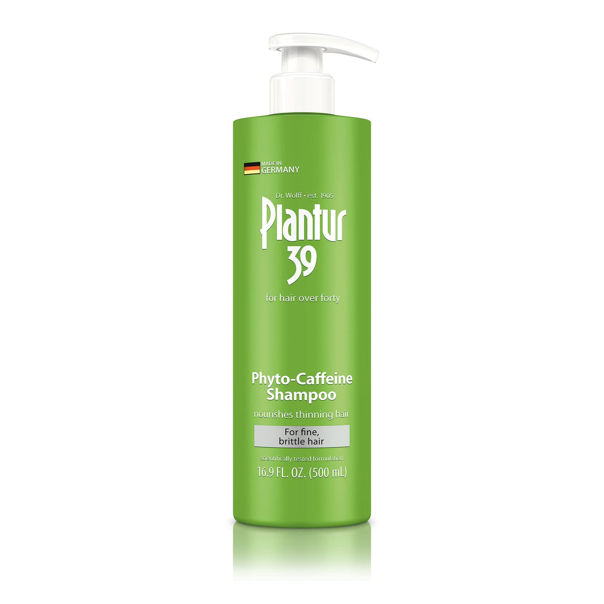Plantur 39 front bottle showing label and volume, helps identify product quickly