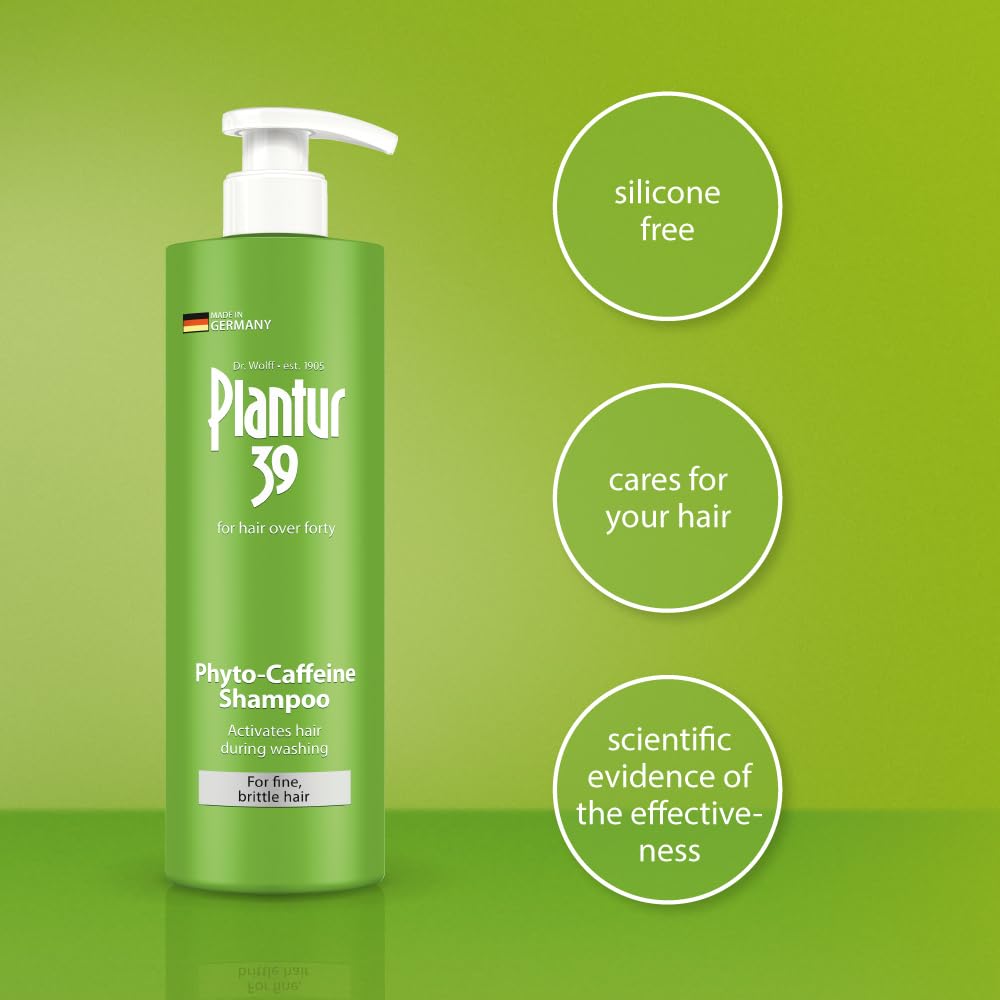 Plantur 39 pump and cap detail highlighting dispenser for easy dosing