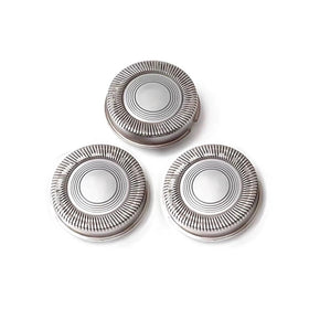 PlayFish SH30 front packaging showing three replacement heads and brand benefit of easy swap