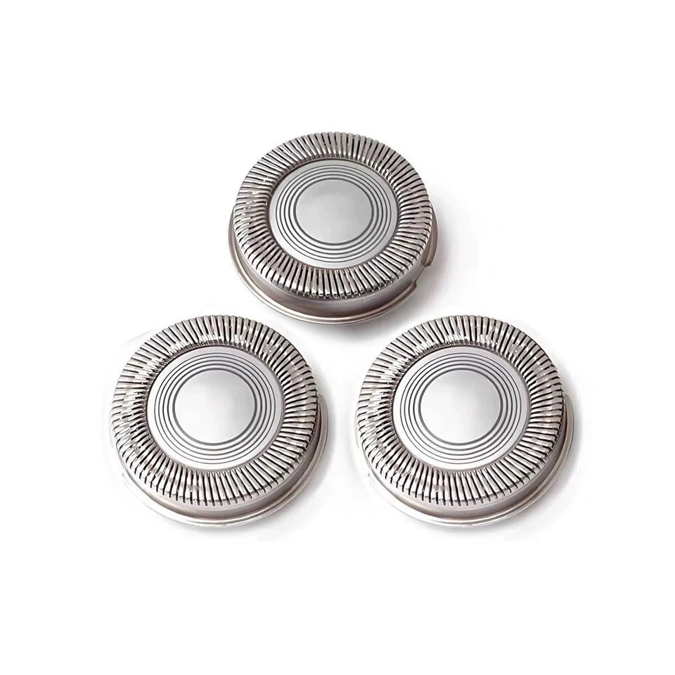 PlayFish SH30 front packaging showing three replacement heads and brand benefit of easy swap