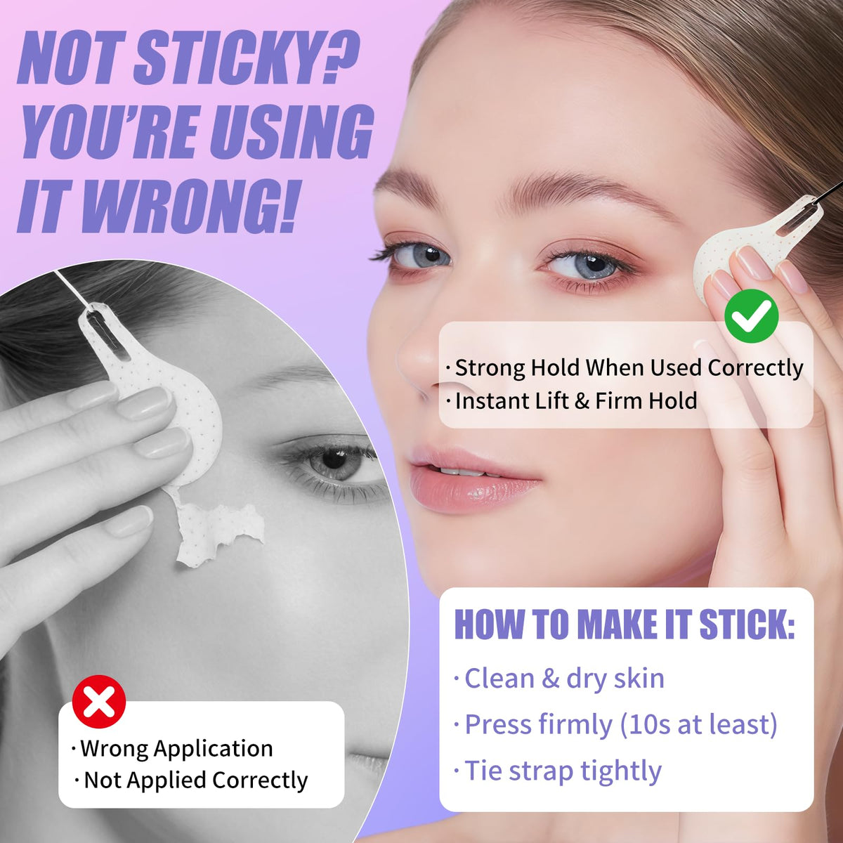 PLAYQUEEN tape invisible under makeup for seamless photos
