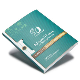 PleasingCare open dispenser beside a pulled sheet showing single-sheet take-out convenience