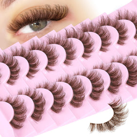 Pleell packaging front view showing 9 pairs and natural brown tone