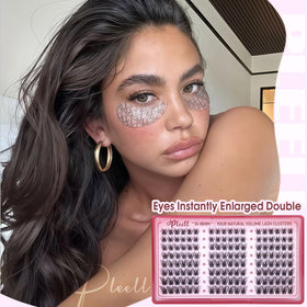 Pleell close-up of lash fiber texture highlighting fluffy layered realism