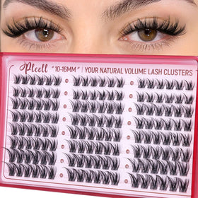 Pleell front packaging showing lash clusters and sizes for easy selection and storage