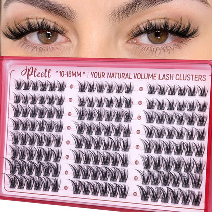 Pleell front packaging showing lash clusters and sizes for easy selection and storage