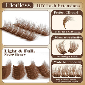 Pleell length comparison 10mm to 16mm showing layered natural-looking effect
