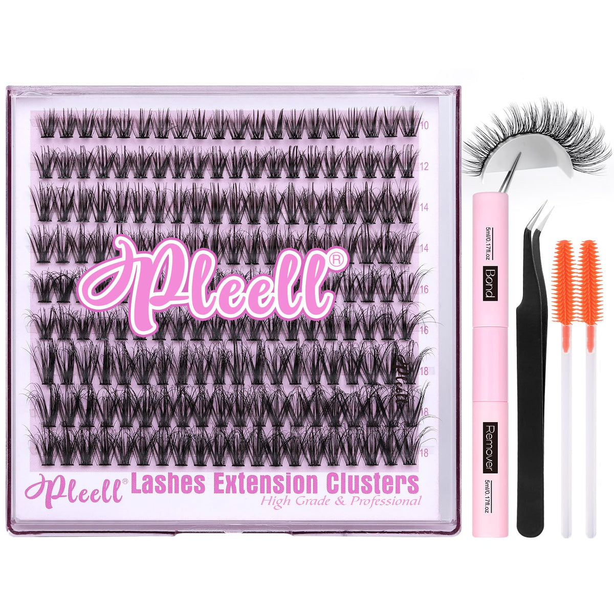 Pleell lifestyle shot of model wearing fluffy wispy lashes demonstrating glam look for events or daily wear