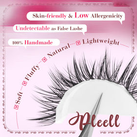 Pleell side profile highlighting C curl for natural lift and eye-opening effect