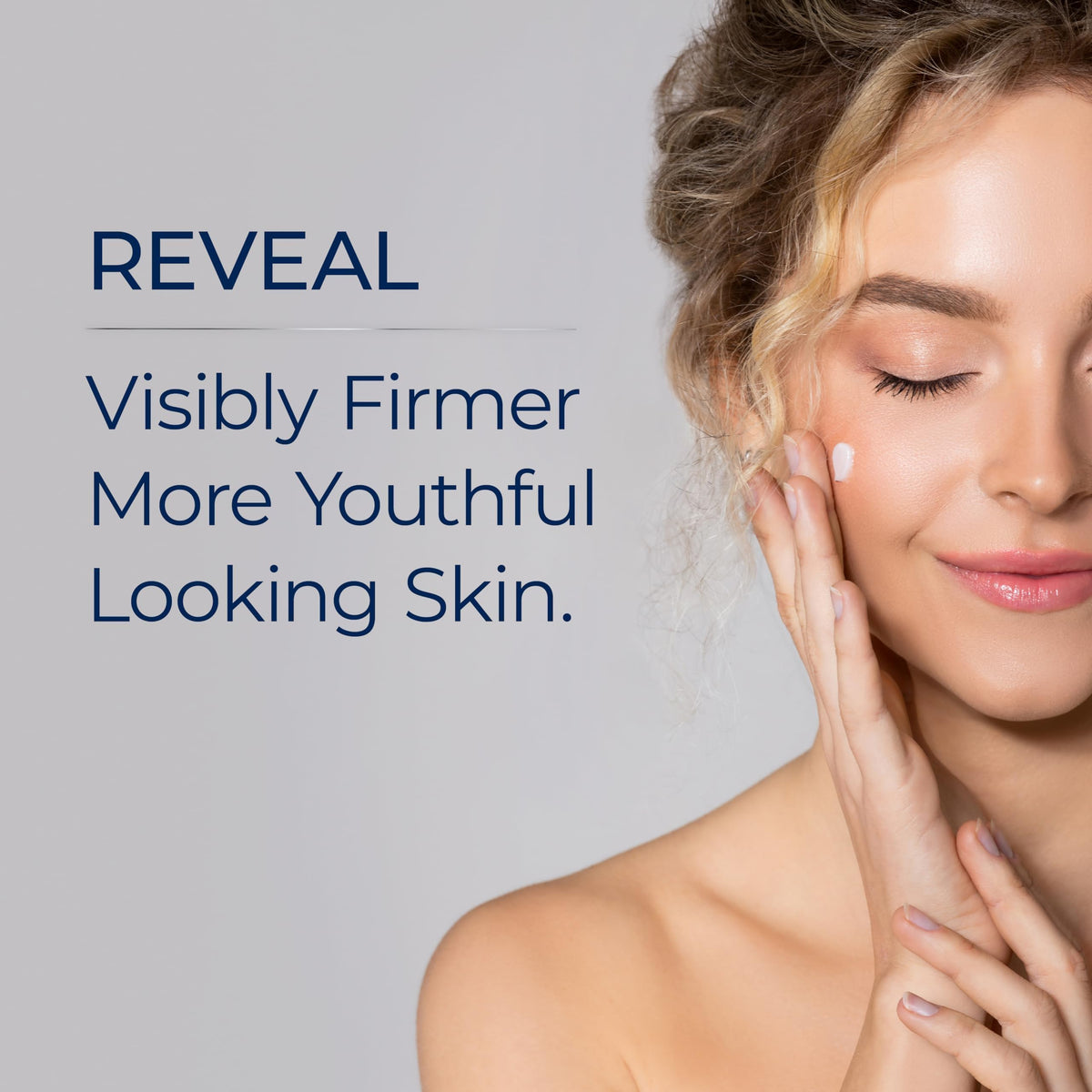 Plexaderm night serum applied to hand illustrating absorbency and plumping effect for skin