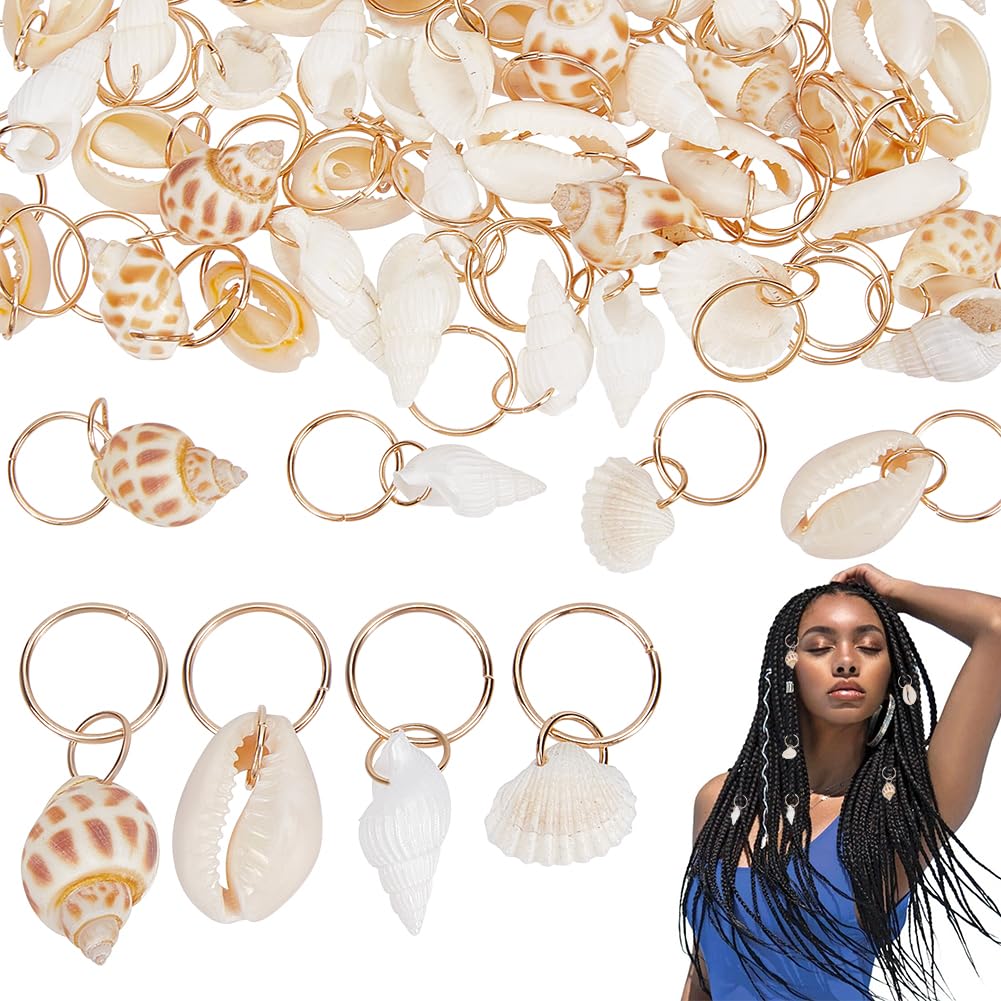 PLIGREAT front packaging showing 60 seashell charms and vintage beach appeal