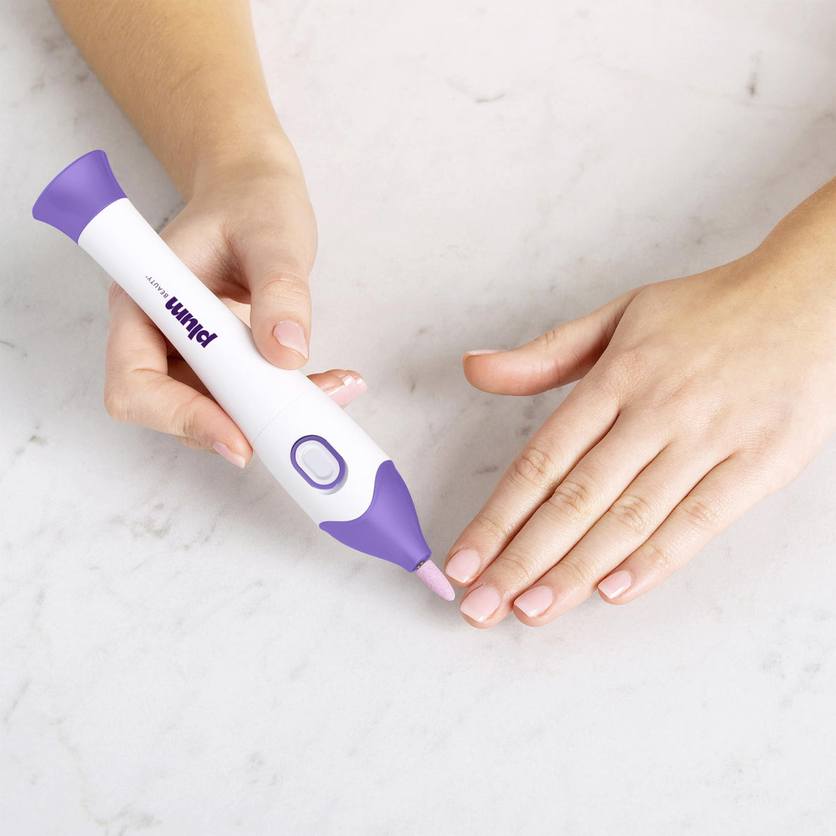 Plum Beauty five interchangeable attachments displayed for precise nail tasks