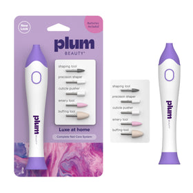 Plum Beauty front view of device and kit showing complete contents and convenience