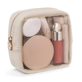 Pocmimut front view showing clear pouch and quick-access benefit
