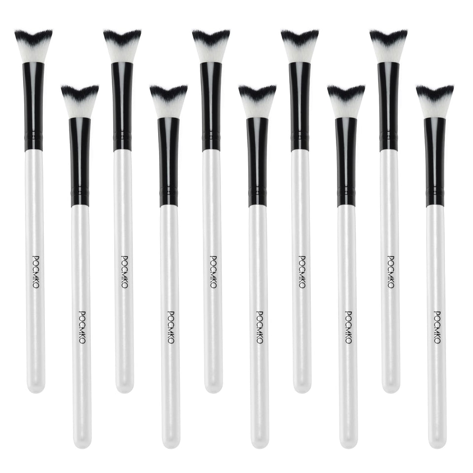 POCMKO front view of 10-pack brushes showing full set and packaging benefit hygienic supply