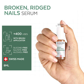 PODERM used to massage cuticle showcasing improved cuticle conditioning