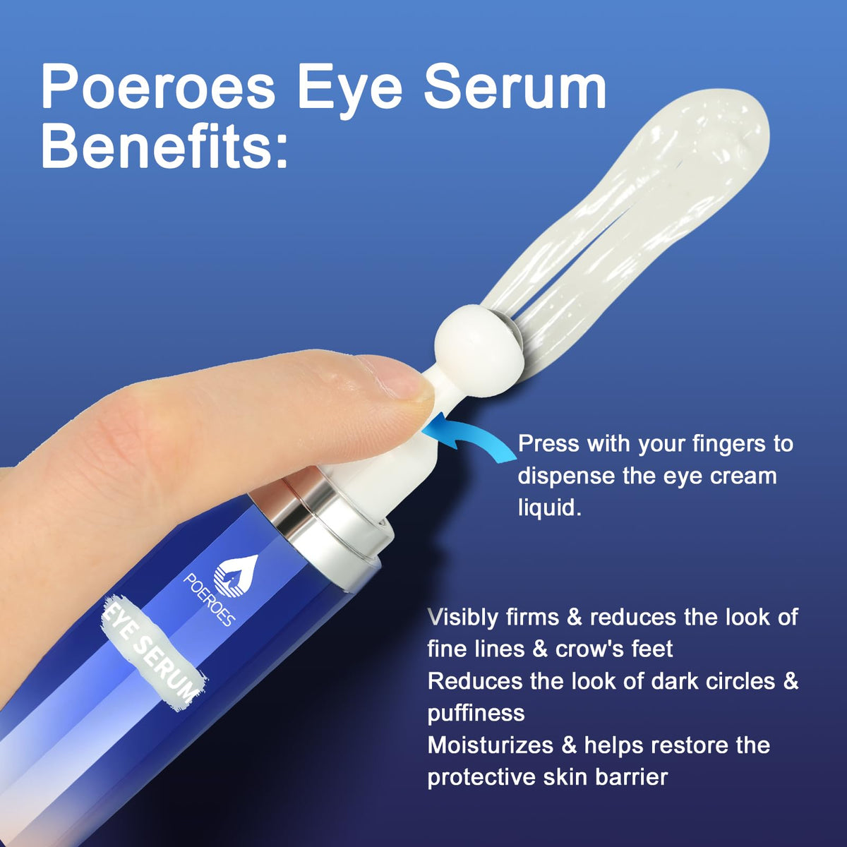 POEROES 360° stainless-steel roller close-up for cooling massage and even application