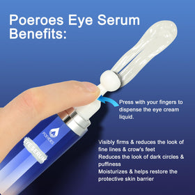 POEROES 360° stainless-steel roller close-up for cooling massage and even application
