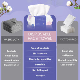 PoeticEHome towel in use removing foundation, easy and non-irritating clean