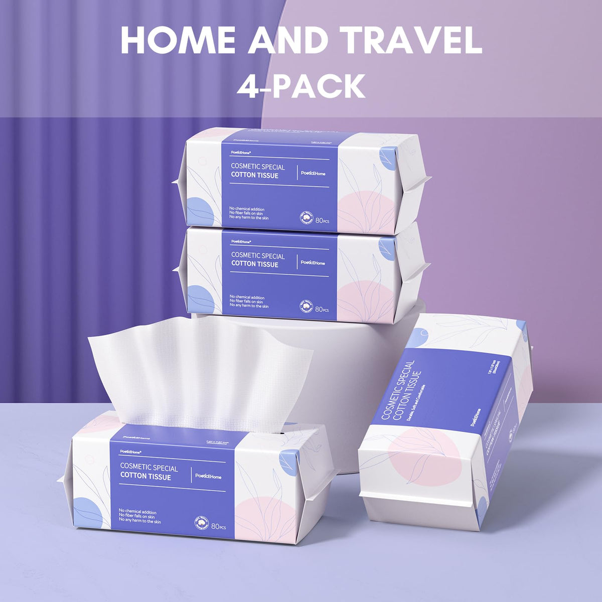 PoeticEHome towels on bathroom counter, biodegradable option for routines