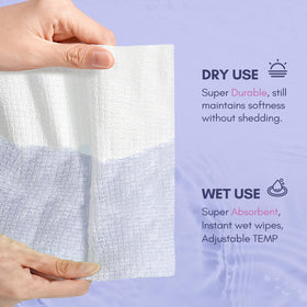 PoeticEHome single towel close-up showing thickness and absorbency benefits